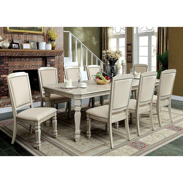 HOLCROFT Antique White/Ivory Side Chair (2/CTN) - R&R Furniture Gallery (Fountain Valley, CA)