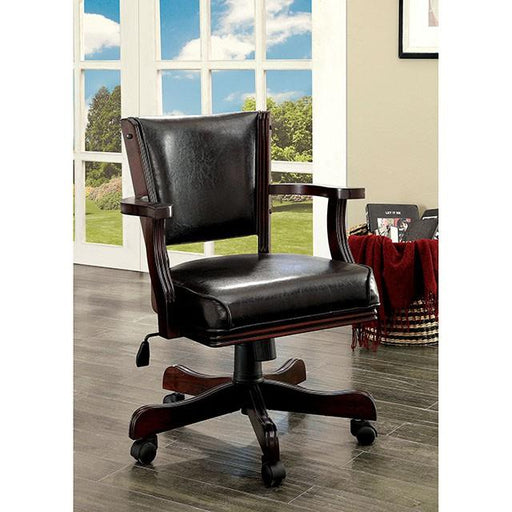 ROWAN Cherry Height-Adjustable Arm Chair - R&R Furniture Gallery (Fountain Valley, CA)