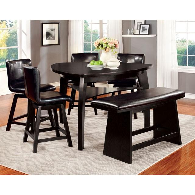 HURLEY Black Counter Ht. Chair (2/CTN) - R&R Furniture Gallery (Fountain Valley, CA)