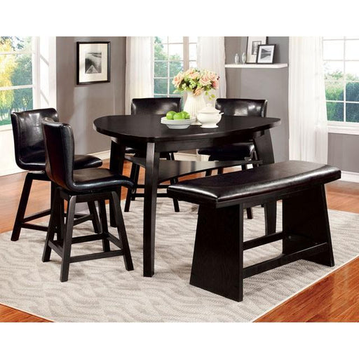 HURLEY Black Counter Ht. Table - R&R Furniture Gallery (Fountain Valley, CA)