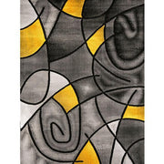 Sivas Charcoal Yellow 8' X 10' Area Rug - R&R Furniture Gallery (Fountain Valley, CA)