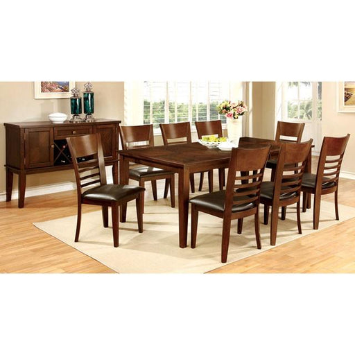 HILLSVIEW I Brown Cherry 78" Dining Table w/ 18" Leaf - R&R Furniture Gallery (Fountain Valley, CA)