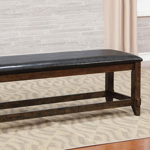 MEAGAN I Brown Cherry/Espresso Bench - R&R Furniture Gallery (Fountain Valley, CA)