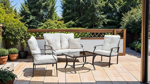 Arezzo 5 Pc. Outdoor Furniture Set - R&R Furniture Gallery (Fountain Valley, CA)