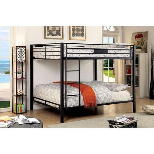CLAREN Black Queen/Queen Bunk Bed - R&R Furniture Gallery (Fountain Valley, CA)