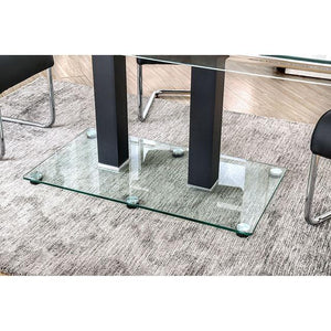 Richfield Black/Chrome Dining Table - R&R Furniture Gallery (Fountain Valley, CA)