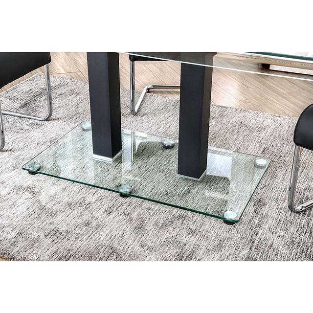Richfield Black/Chrome Dining Table - R&R Furniture Gallery (Fountain Valley, CA)