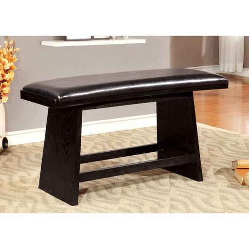 HURLEY Black Counter Ht. Bench - R&R Furniture Gallery (Fountain Valley, CA)