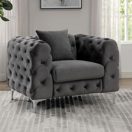 SAPPHIRA Chair, Dark Gray - R&R Furniture Gallery (Fountain Valley, CA)