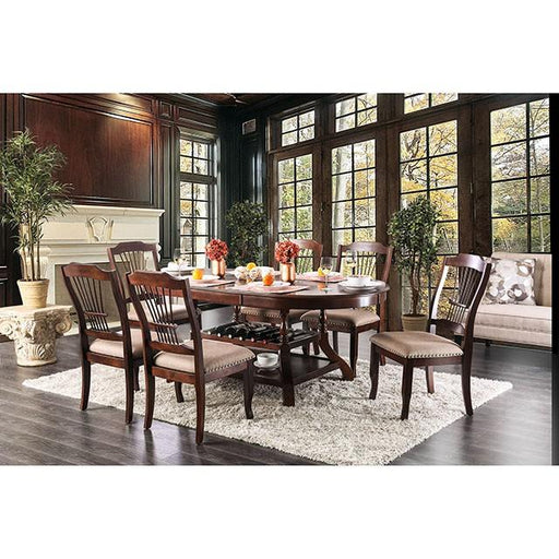 Jordyn Brown Cherry Dining Table - R&R Furniture Gallery (Fountain Valley, CA)