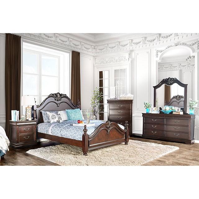 Mandura Cherry Cal.King & E.King Bed - R&R Furniture Gallery (Fountain Valley, CA)