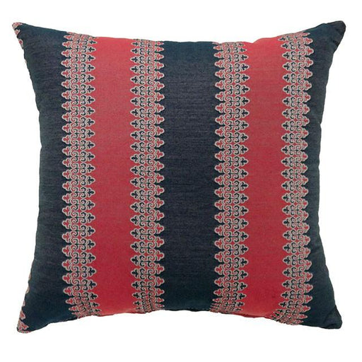 LARA 18" X 18" Pillow, Red & Blue (2/CTN) - R&R Furniture Gallery (Fountain Valley, CA)