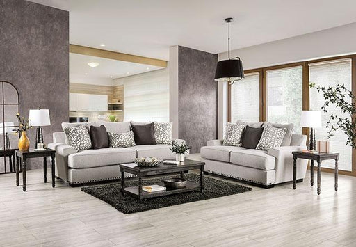 PICOTEE Sofa, Light Gray/Black - R&R Furniture Gallery (Fountain Valley, CA)
