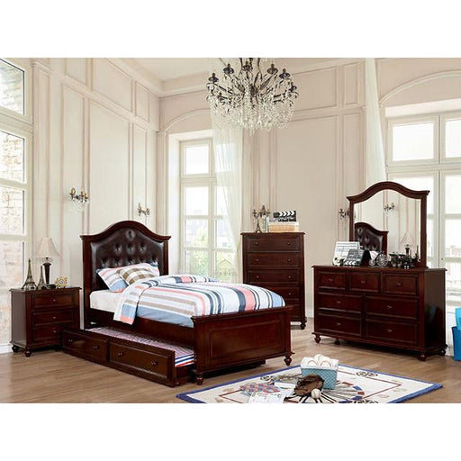 OLIVIA Night Stand, Dark Walnut - R&R Furniture Gallery (Fountain Valley, CA)