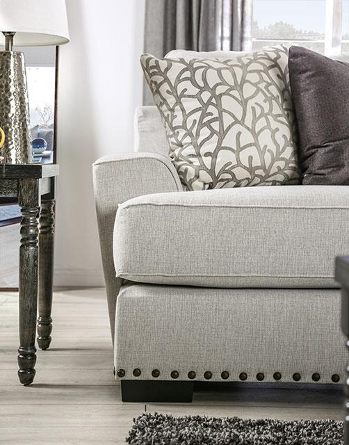 PICOTEE Sofa, Light Gray/Black - R&R Furniture Gallery (Fountain Valley, CA)