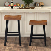 Biasca 29" Stool (2/CTN) White, Brown, & Black - R&R Furniture Gallery (Fountain Valley, CA)