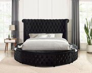 Delilah Bed Black - R&R Furniture Gallery (Fountain Valley, CA)