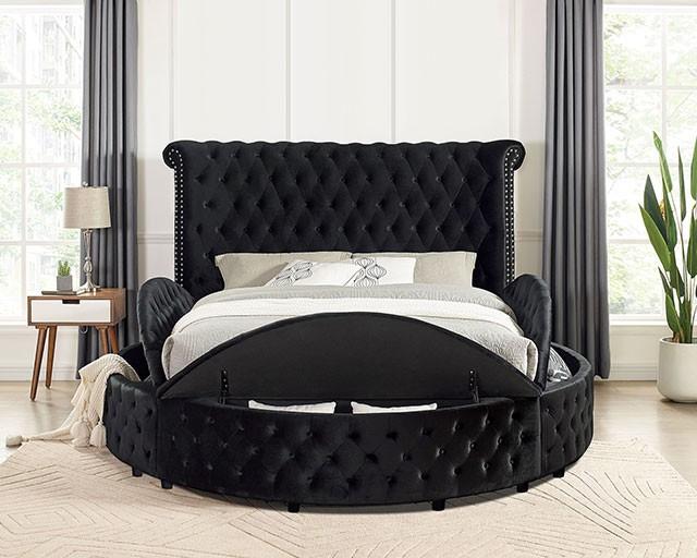 Delilah Bed Black - R&R Furniture Gallery (Fountain Valley, CA)