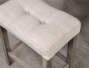 TORREON 5 Pc. Counter Ht. Table Set, Light Gray/Beige - R&R Furniture Gallery (Fountain Valley, CA)