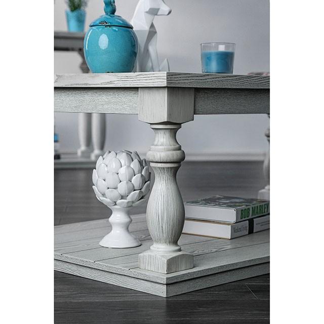 Arlington Antique White Sofa Table - R&R Furniture Gallery (Fountain Valley, CA)