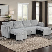 Denholme U-Sectional w/ Pull Out - R&R Furniture Gallery (Fountain Valley, CA)