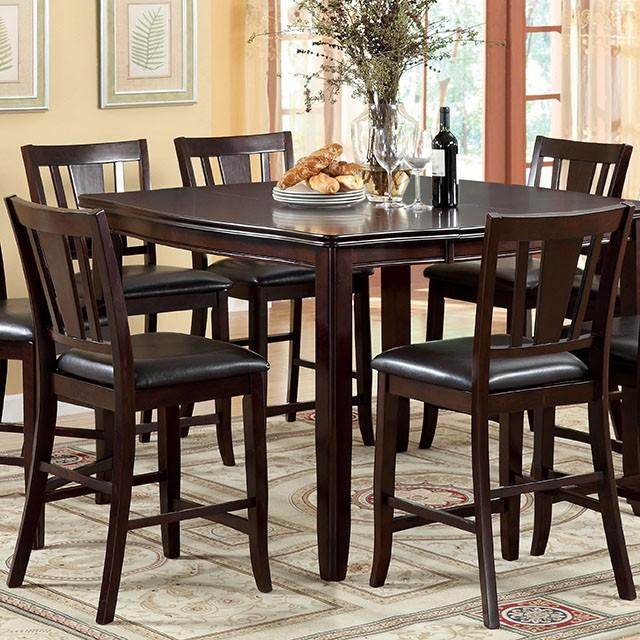 Edgewood II Espresso Square Counter Ht. Table - R&R Furniture Gallery (Fountain Valley, CA)