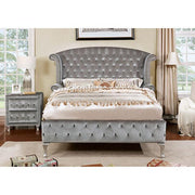 Alzir Gray & Black Queen & E.King Bed - R&R Furniture Gallery (Fountain Valley, CA)