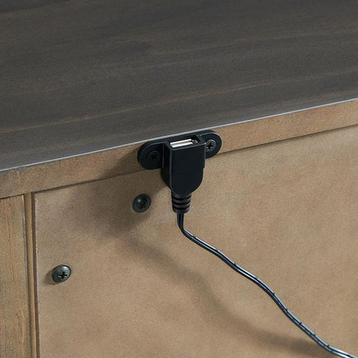 ALAINA Night Stand With USB Plug - R&R Furniture Gallery (Fountain Valley, CA)