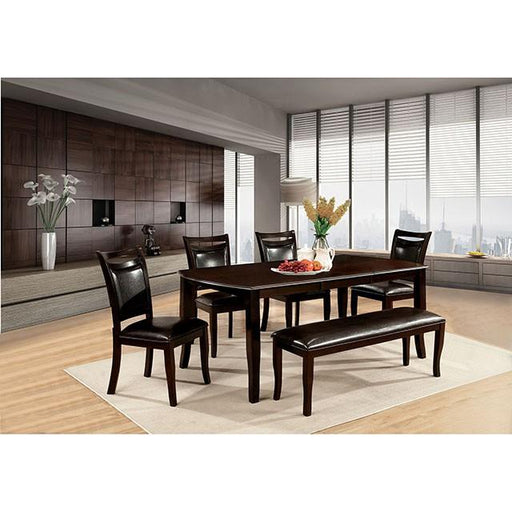 Woodside Dark Cherry/Espresso Dining Table - R&R Furniture Gallery (Fountain Valley, CA)