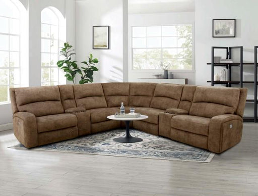 APOSTOLOS Power Sectional, Brown - R&R Furniture Gallery (Fountain Valley, CA)