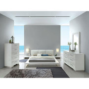 Christie Glossy White Dresser - R&R Furniture Gallery (Fountain Valley, CA)