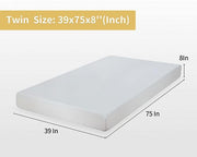 Artemisia 8" Cal. King, E.King, Full, & Queen Memory Foam Mattress - R&R Furniture Gallery (Fountain Valley, CA)
