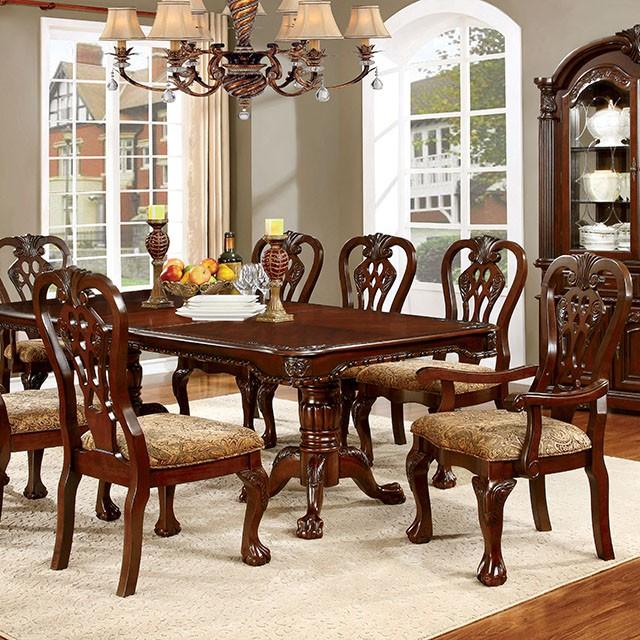 ELANA Brown Cherry Dining Table w/ 18" Butterfly Leaf - R&R Furniture Gallery (Fountain Valley, CA)