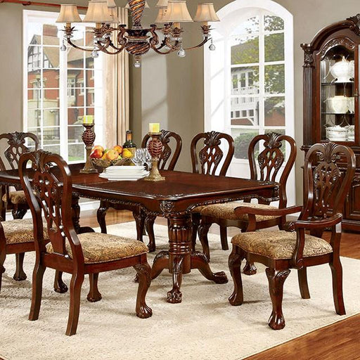 ELANA Brown Cherry Dining Table w/ 18" Butterfly Leaf - R&R Furniture Gallery (Fountain Valley, CA)