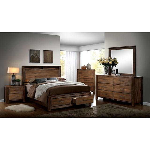 ELKTON Oak Mirror - R&R Furniture Gallery (Fountain Valley, CA)