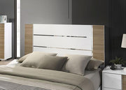 ERLANGEN Cal.King & E.King Bed, White/Natural - R&R Furniture Gallery (Fountain Valley, CA)