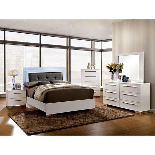 CLEMENTINE Glossy White Chest - R&R Furniture Gallery (Fountain Valley, CA)