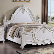 Francione Bed Chrome & Cherry - R&R Furniture Gallery (Fountain Valley, CA)