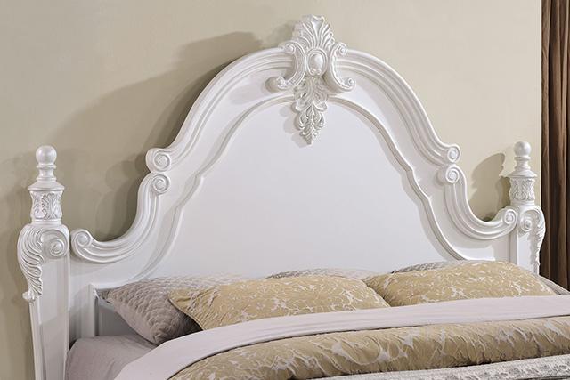 Francione Bed Chrome & Cherry - R&R Furniture Gallery (Fountain Valley, CA)