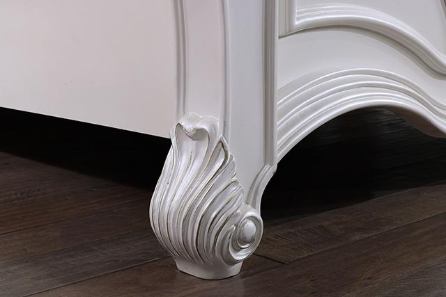 Francione Bed Chrome & Cherry - R&R Furniture Gallery (Fountain Valley, CA)