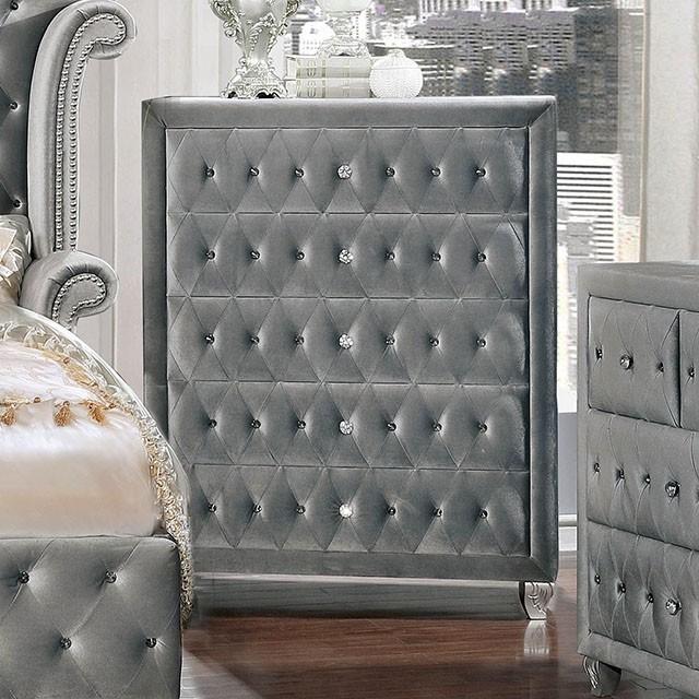 Alzir Gray & Black Chest - R&R Furniture Gallery (Fountain Valley, CA)