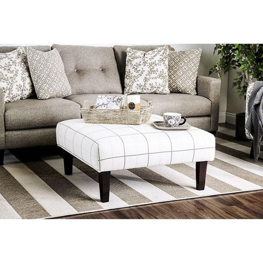 Dorset Ivory/Pattern Ottoman - R&R Furniture Gallery (Fountain Valley, CA)