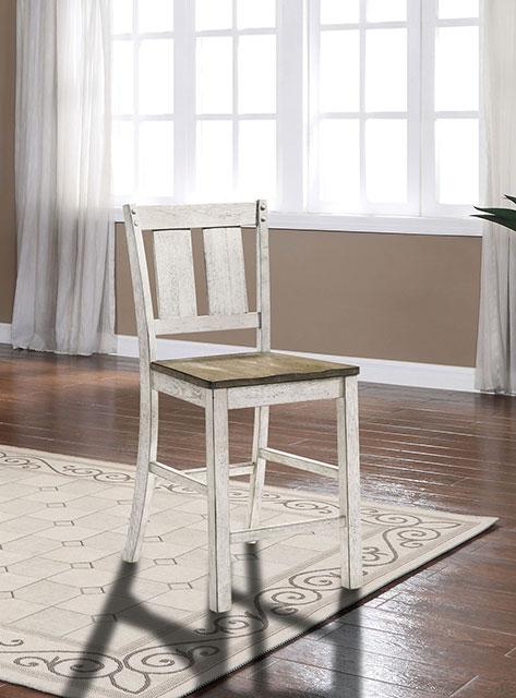 DAKOTA Counter Ht. Chair (2/CTN), A.White/Ash Brown - R&R Furniture Gallery (Fountain Valley, CA)