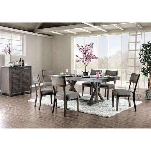 Leeds Gray Dining Table - R&R Furniture Gallery (Fountain Valley, CA)