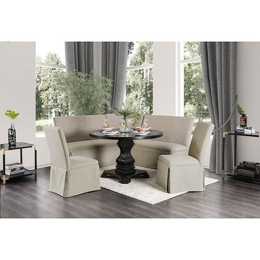 NERISSA Antique Black Round Table, Antique Black - R&R Furniture Gallery (Fountain Valley, CA)