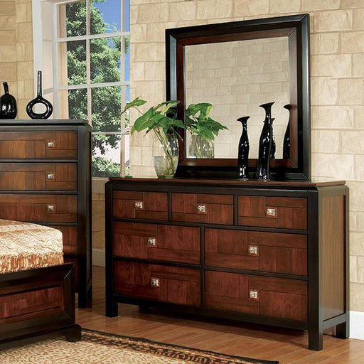 Patra Acacia/Walnut Mirror - R&R Furniture Gallery (Fountain Valley, CA)