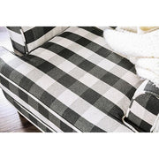 Patricia Ivory/Black Stripe Chair - R&R Furniture Gallery (Fountain Valley, CA)