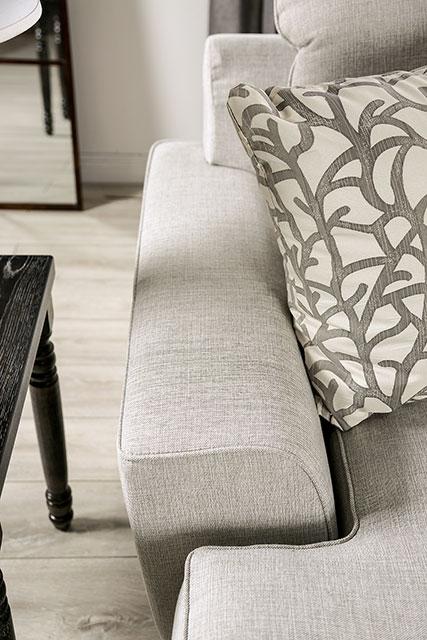 PICOTEE Sofa, Light Gray/Black - R&R Furniture Gallery (Fountain Valley, CA)