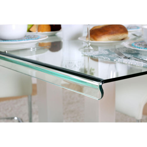 Richfield I Silver/Chrome Dining Table - R&R Furniture Gallery (Fountain Valley, CA)