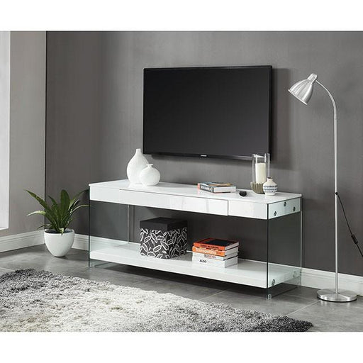 Sabugal White 70" TV Stand - R&R Furniture Gallery (Fountain Valley, CA)